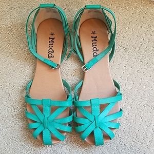 Mudd Turquoise Sandals